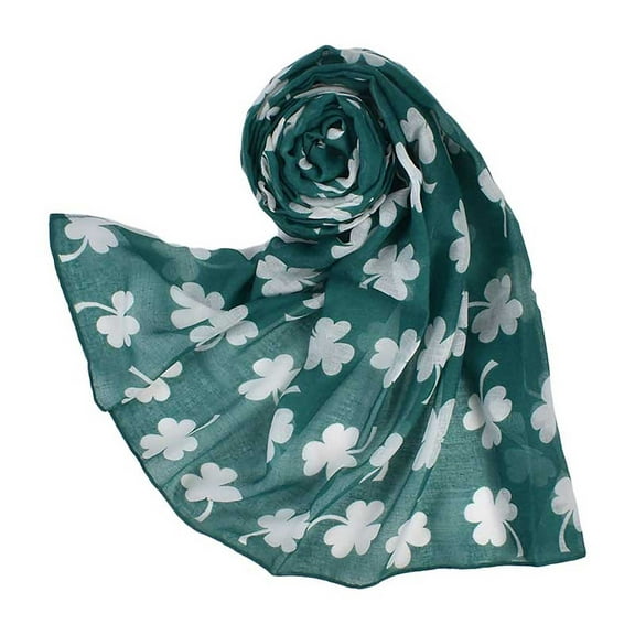 Baqcunre Silk Scarves, Four Print Scarf For Women St Day Womens Shawl Scarf Lightweight Scarves Soft Wrap For Fall Winter Army Green A