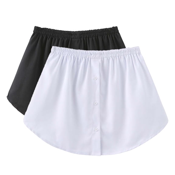 Baqcunre Skirts for Women Women's Blouse Skirt Shirt Extension 2 Shirt Extension Women's Large Sizes Blouses Skirt Mini Skirt Women's Skirts Black 5XL(Hot)