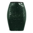 thumbnail image 1 of Baqcunre Solid Color Sequins Fashion High Waist Slim Hip Casual Half Body Skirt Women'S Skirts Sequin Skirt Mini Skirt Women Clothing Skirts For Women,Color Green,Size S, 1 of 6