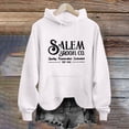 thumbnail image 1 of Baqcunre Sweaters For Women Women's Co.Quality.. Est 1692 Letter Printed Loose Hooded Sweater Women Sweatshirt Fall Outfits Women Trendy White 3XL, 1 of 4