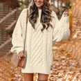 thumbnail image 1 of Baqcunre Sweaters For Women Women's Solid Long Sleeve Half High Neck Thick Needle Pullover Sweater Hoodies For Women Fall Outfits Women Trendy White 2 XXL, 1 of 4