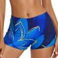 thumbnail image 1 of Baqcunre Swim Bottoms for Women Shorts, Womens Swimwear Ethnic Printed Bikini Bottom Swim Shorts 1Pc Swimming Shorts Blue L, 1 of 7