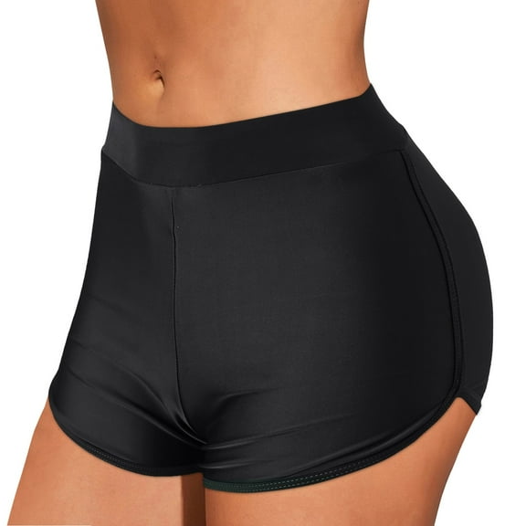 Baqcunre Swim Suits for Women 2024, Beach Tankini Shorts Bottom Swim Bikini High Swim Bikini Running Bottoms Beach Shorts Swimwear, Tankini Swimsuits for Women, Bikini Sets for Women Black M
