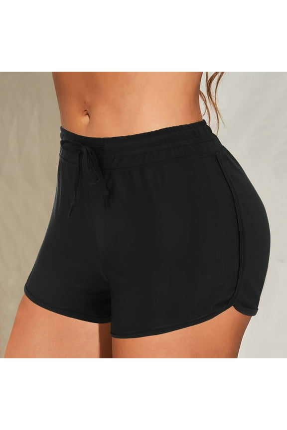 Swim Suits for Women 2024, Women Buttons Running High Waist Bikini Lace Up Bikini Bottom Tankini Shorts Swimwear Beach, Tankini Swimsuits for Women, Bikini Sets for Women Black S