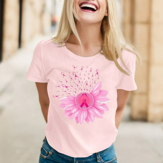 Baqcunre T Shirts For Women Womens T Shirts Summer Loose Casual Sleeve Tank Tops Women'S Loose Shirts Funny Shirts Tunic Tops Womens Blouses Pink M