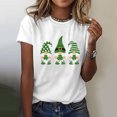 thumbnail image 1 of Baqcunre T Shirts for Women,Fashion Casual Lucky Printed Short Sleeved Tee Shirt Tops,St. Patrick's Day Shirts for Women Womens Tops,Graphic Tees for Women White S-XXL, 1 of 4