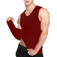 thumbnail image 1 of Baqcunre Tank Tops Men Ice Silk Vest Fitness Wide Shoulder Running Sports Seamless Quick Drying Inside And Outside Wear Summer Youth. Sweatshirts For Men Tops For Men Red XXL, 1 of 4