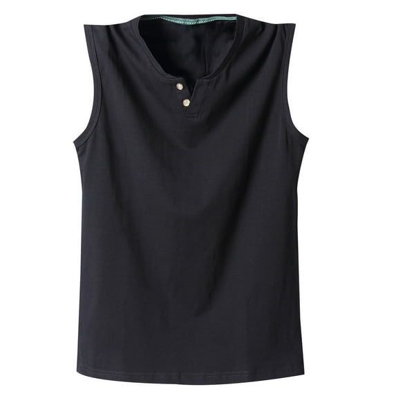 Baqcunre Tank Tops Men Men'S Tagless Workout Gym Muscle Athletic Running Hiking Active Tank Top Sleeveless T Shirts Sweatshirts For Men Tops For Men Black L