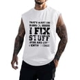 thumbnail image 1 of Baqcunre Tank Tops Men Mens Outdoor Fitness Loose Summer Leisure Printed Sports Hooded Tank Top Mens Sweatshirt Tops For Men White M, 1 of 4