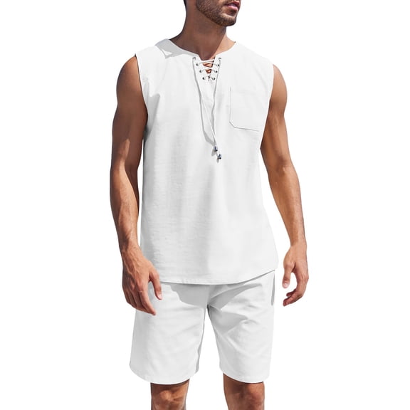 Baqcunre Track Suits For Men Set Male Suits Long Sleeved Warm Line Top Trousers Two Piece Adjustment Set Sport Suit Sets Tops For Men White XL