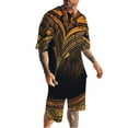 thumbnail image 1 of Baqcunre Track Suits For Men Set Men'S 3D Short Sleeve Suit Shorts Beach Tropical Hawaiianss Body Sports Shorts Suit Sports Suit Mens Outfits Tops For Men Orange S, 1 of 3