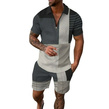 Casual Short Sets For Men.Vedolay Short Sets For Men Casual Summer Men's Casual 2 Piece Outfits ...