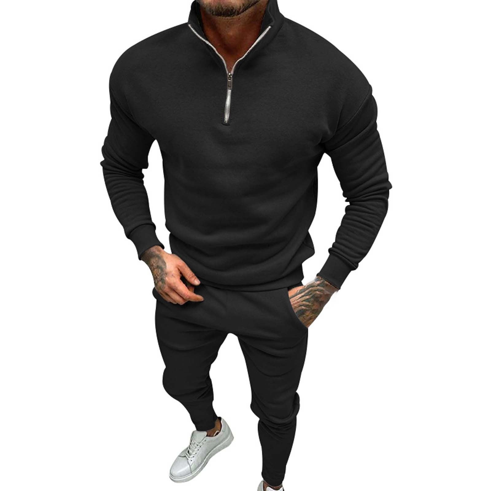 Baqcunre Track Suits For Men Set Men'S Two Piece Set Men'S Long Sleeved