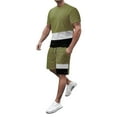 thumbnail image 1 of Baqcunre Track Suits For Men Set Men'S Quick Drys 3D Suit Shorts Beach Tropical Hawaiianss Body Sports Shorts Suit Sports Suit Mens Outfits Tops For Men Army Green L, 1 of 4