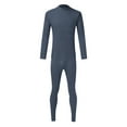 thumbnail image 1 of Baqcunre Two Piece Set,Mens Simple Solid Color Thick Thermal Underwear Set Leggings Bottoming Shirt Autumn Clothes,Lounge Set Thermal Underwear for Men Thermal Shirts for Men Grey XL, 1 of 3
