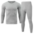 thumbnail image 1 of Baqcunre Two Piece Set,Mens Simple Solid Color Thick Thermal Underwear Set Leggings Bottoming Shirt Autumn Clothes,Lounge Set Thermal Underwear for Men Thermal Shirts for Men Gray XL, 1 of 8