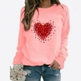 thumbnail image 1 of Baqcunre Valentine'S Day Shirts For Women 2024 Sweatshirt Cute Heart Shaped Printed Pullover Crewneck Shirt(Pink S-4XL),Long Sleeve Shirts For Women Graphic Tees Womens Fashion Womens Tops, 1 of 4
