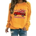 thumbnail image 1 of Baqcunre Valentine'S Day Shirts For Women 2024 Sweatshirt Cute Heart Shaped Printed Pullover Crewneck Shirt(Yellow S-4XL),Long Sleeve Shirts For Women Graphic Tees Womens Fashion Womens Tops, 1 of 3