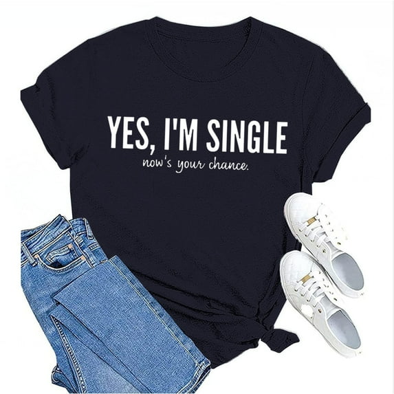 Baqcunre Valentine'S Day Shirts For Women Funny Print Casual T Shirt Printed Crew Neck Shirt Women's Pullover T Shirt(Navy S-3XL),Womens Tops Graphic Tees For Women Shirts For Women Womens Tops