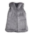 thumbnail image 1 of Baqcunre Vest For Women Womens Sleeveless Wool Blend Solid Winter Loose Vest Coat Outwear Fall Outfits For Women Winter Coats For Women Grey S, 1 of 7