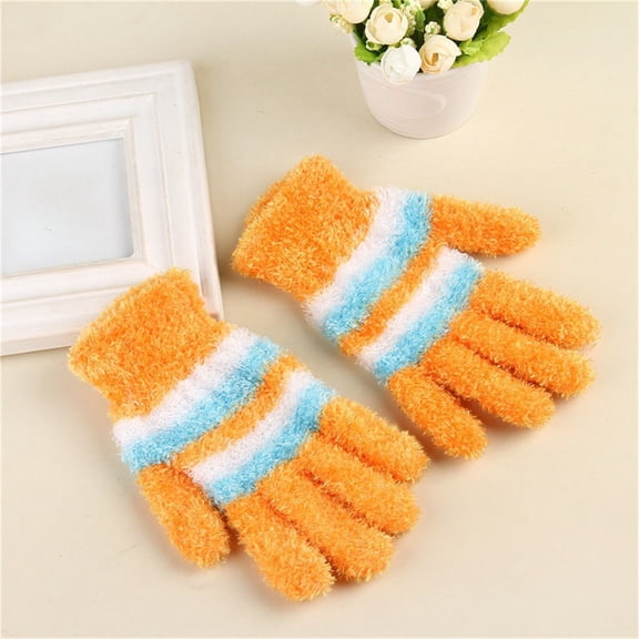 Baqcunre Warm Gloves, Winter New Ladies Fingerless Knitted Warm Half Finger Wool Gloves, Knitted Gloves, Heating Gloves