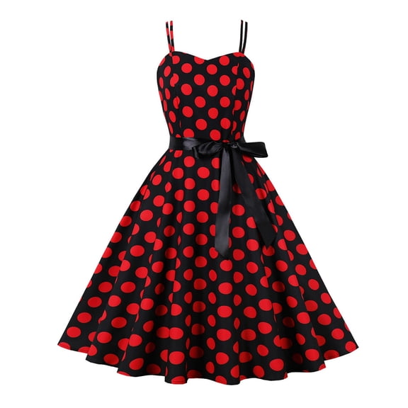 Baqcunre Women'S Formal Dresses Women'S Rockabilly Dress Sleeveless Vintage Cocktail Dress Retro Swing Dress A Line Elegant Dress Summer Dresses 2023 Sundresses For Women Wine Dress XL