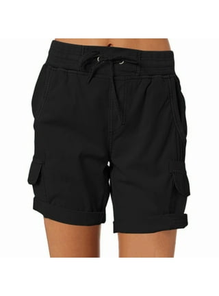 Women Faux Leather Bermuda Shorts High Waisted PU Leather Biker Shorts  Casual Elastic Waist Wide Leg Sexy Shorts 