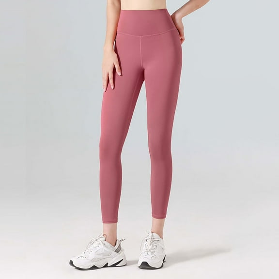 Baqcunre Women's Hip Lifting Exercise Fitness Running High Waist Yoga Pants,Size M,Yoga Pants Women,Yoga Leggings,Workout Leggings for Women,Women's Pants,Women Clothing,Pink