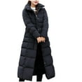 thumbnail image 2 of Women's Long Quilted Puffer Coat – Warm Down Alternative, Hooded, Casual Parka, Sizes M-3XL 2 of 3