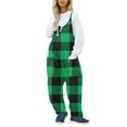 thumbnail image 1 of Baqcunre Women's Jumpsuit, Women's Spring V Tie Pocket Loose Casual Jumpsuit Green L, 1 of 5
