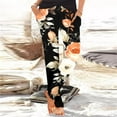 thumbnail image 1 of Baqcunre Women's Print Elasticated Waist Corset Loose Slip On Harem Sweatpants,Size S-XXL,Joggers for Women,Womens Joggers With Pockets,Women's Pants,Womens Clothes,Color Orange, 1 of 5