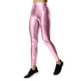 thumbnail image 1 of Baqcunre Women's Stretchy Faux Leather Leggings Pants Sexy High Waisted Tights Yoga Pants Pencil Pants Tight Pants Leather Pants Leggings for Women Womens Pants Leather Leggings,Pink,Size L, 1 of 6