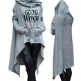 thumbnail image 1 of Baqcunre Women'shooded Long-Sleeved Good Witch &Bad Witch Printed Hoodie With Irregular Bottom Loose Mid-Long Hoodie Y2K Hoodies Graphic Hoodie Hoodies for Women,Womens Sweatshirt Grey L, 1 of 7