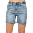 thumbnail image 1 of Baqcunre Womens Cargo Pants Women Mid Rise Ripped Stretchy Jeans Shorts Casual Denim Shorts Jean Shorts Women'S Pants Blue 2 S, 1 of 8