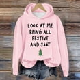 thumbnail image 1 of Baqcunre Womens Hoodies Women's Printed Casual Sweatshirt Winter Sweatshirt Top Christmas Red Casual Printed Sweatshirt Women Sweatshirt Womens Fall Tops Pink XL, 1 of 4