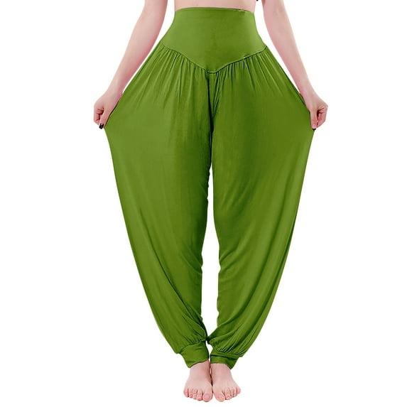 Baqcunre Womens Leggings,High Waisted Yoga Hippie Pants Boho Beach Plus Size Palazzo Pants Yoga Closing Dance Pants Workout Leggings for Women,Yoga Pants Women Women's Pants Mint Green S-XXL