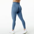 thumbnail image 1 of Baqcunre Womens Leggings,Women's Seamless Hip High Waisted Elastic Breathable Exercise Pants,Pants For Women,Yoga Leggings,Workout Leggings For Women,Womens Clothes,Dark blue,M, 1 of 8