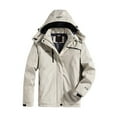 thumbnail image 1 of Baqcunre Womens Winter Coats Men'S And Women's Mountain Ski Jacket Windproof Rain Jacket For Mens Snow Winter Coat Womens Jacket Womens Fall Fashion 2023 White 2 L, 1 of 3