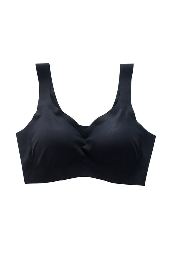 Workout Tops for Women,Ladies Yoga Sports Brassiere Deep V Neck Vest Bralette Wireless Seamless Bra Tank Tops with Built In Bras,Sports Bras for Women Womens Tops Black S-XXL