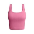 thumbnail image 1 of Baqcunre Workout Tops for Women,Solid Color Sleeveless Strip Casual Yoga Running Tops Undershirt Womens Tank Tops,Gym Tops for Women Womens Tops Watermelon red S-L, 1 of 3