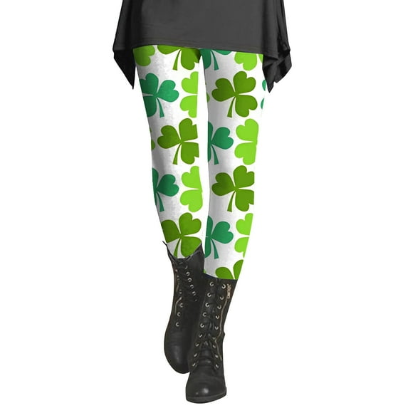 Baqcunre Yoga Pants Women St Day Leggings Irish Irish Sports Leggings With Soft And Slim Butt Lifts Womens Pants Compression Leggings For Women Workout Leggings For Women Camouflage S-4XL