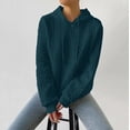 thumbnail image 1 of Baqcunre sweatshirt for women Womens Oversized Hoodies Sweatshirts Fleece Hooded Pullover Tops Sweaters Casual Comfy Fall Fashion Outfits Clothes 2024 Green,M, 1 of 6