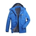 thumbnail image 1 of Baqcunre winter coats for women Women's Plus Size Warm Winter Coat Hooded Waterproof Ski Jacket Mountain Windbreaker Coats Blue,XL, 1 of 2