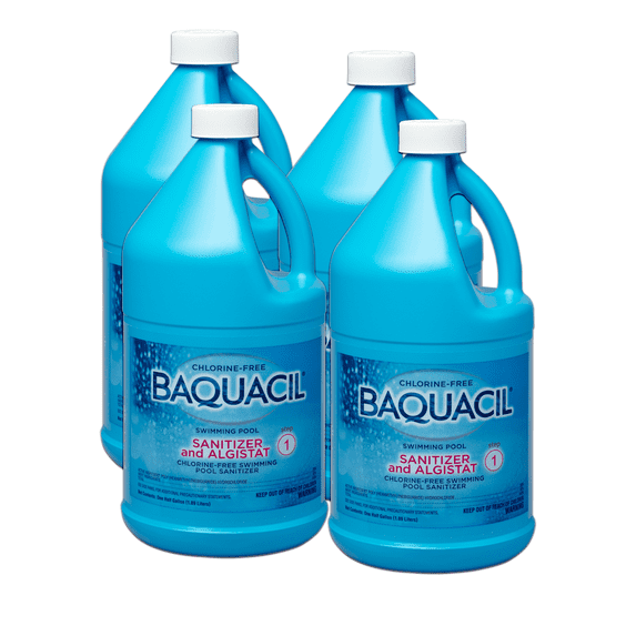Baquacil Swimming Pool Sanitizer & Algistat (1 Case (4 Bottles))