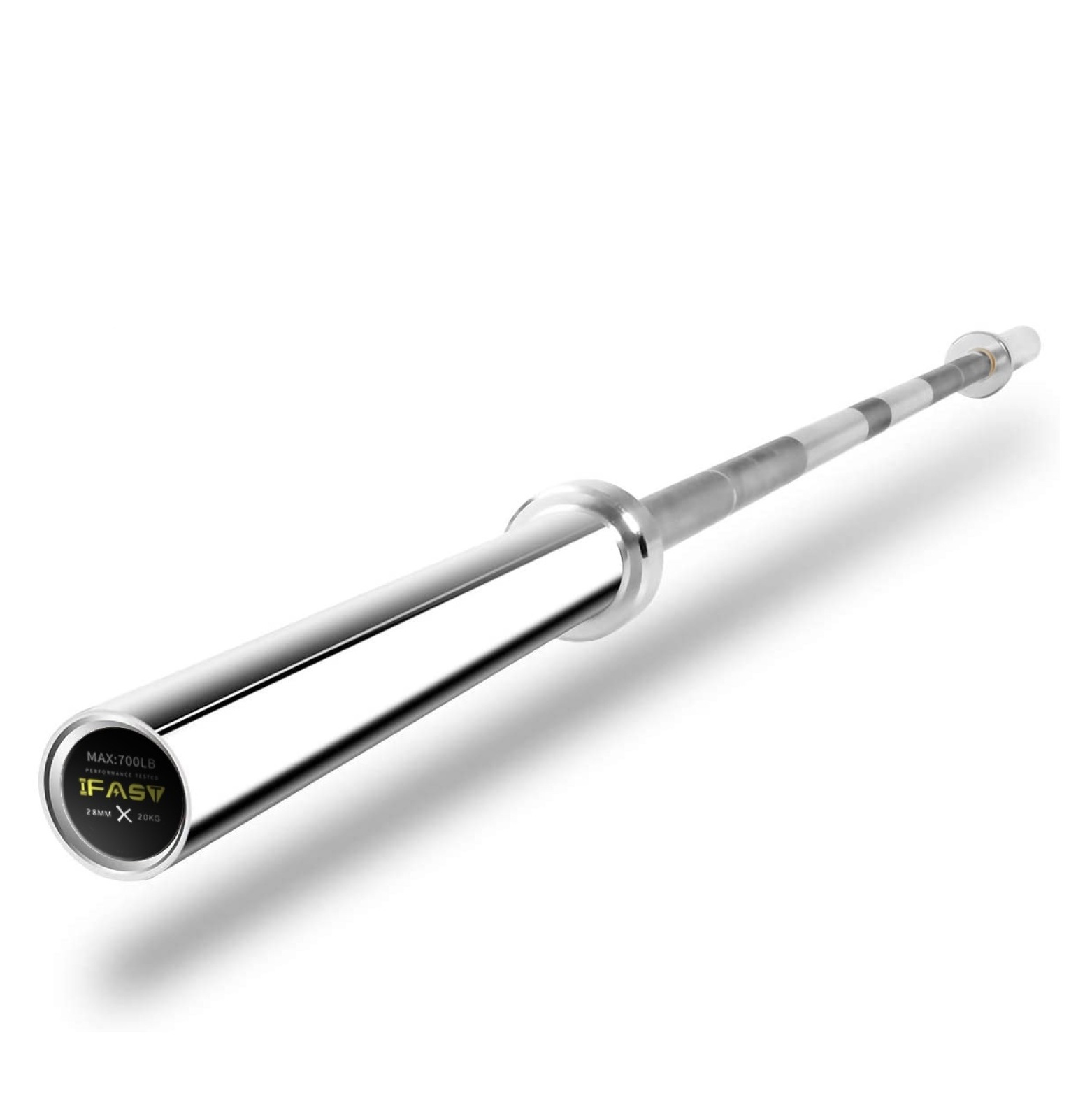 Bar for 2" Plates, Home Gym Weightlifting Bar 4Ft Solid Weight Bar 5Ft Fitness Training 7.2Ft Indoor Fitness + Silver + Gym + Body Building + Stainless Steel