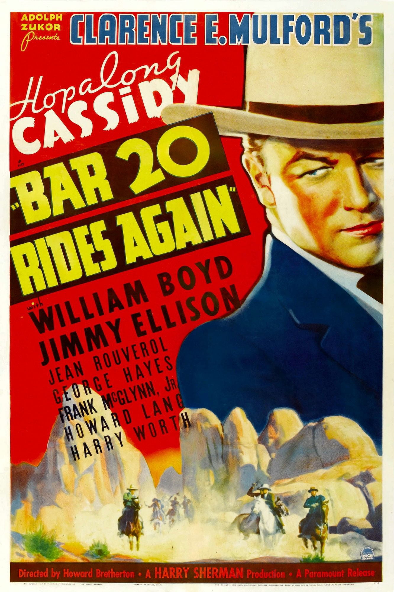 Bar 20 Rides Again Canvas Art - (11 x 17)