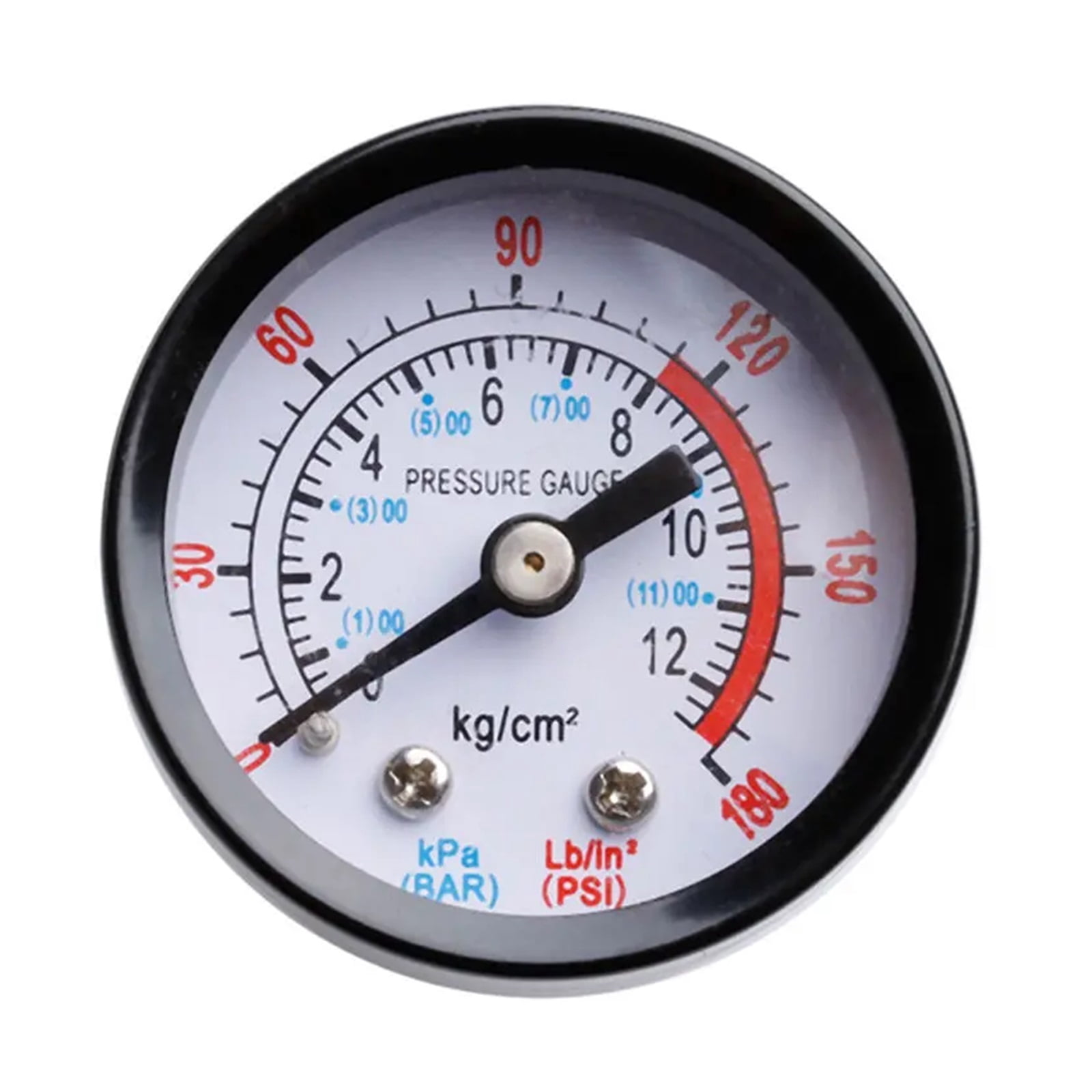 Luftkompressor-Manometer 13 Mm, 1/4 Zoll BSP – 0–180 PSI / 0–12 Bar, Mit Außengewinde, Großes Zifferblatt Für Werkstatt & Hobby