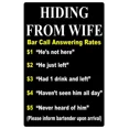 thumbnail image 1 of Bar Answering Call Rates Funny 8" X 12" Aluminum Metal Sign, 1 of 1