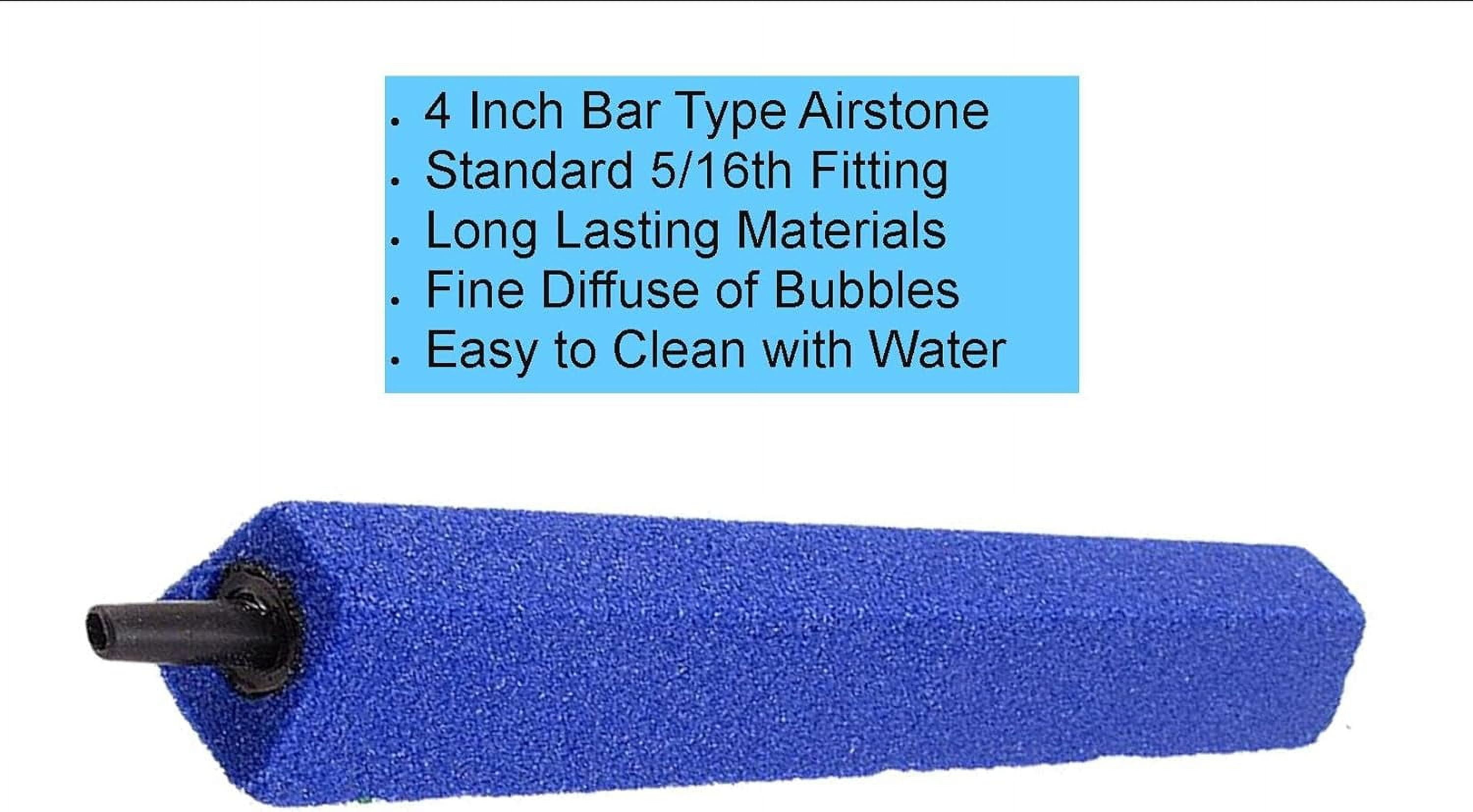Bar Aquarium Airstone Blue Color Fine Diffuser Bubbler Stone, Air Stone
