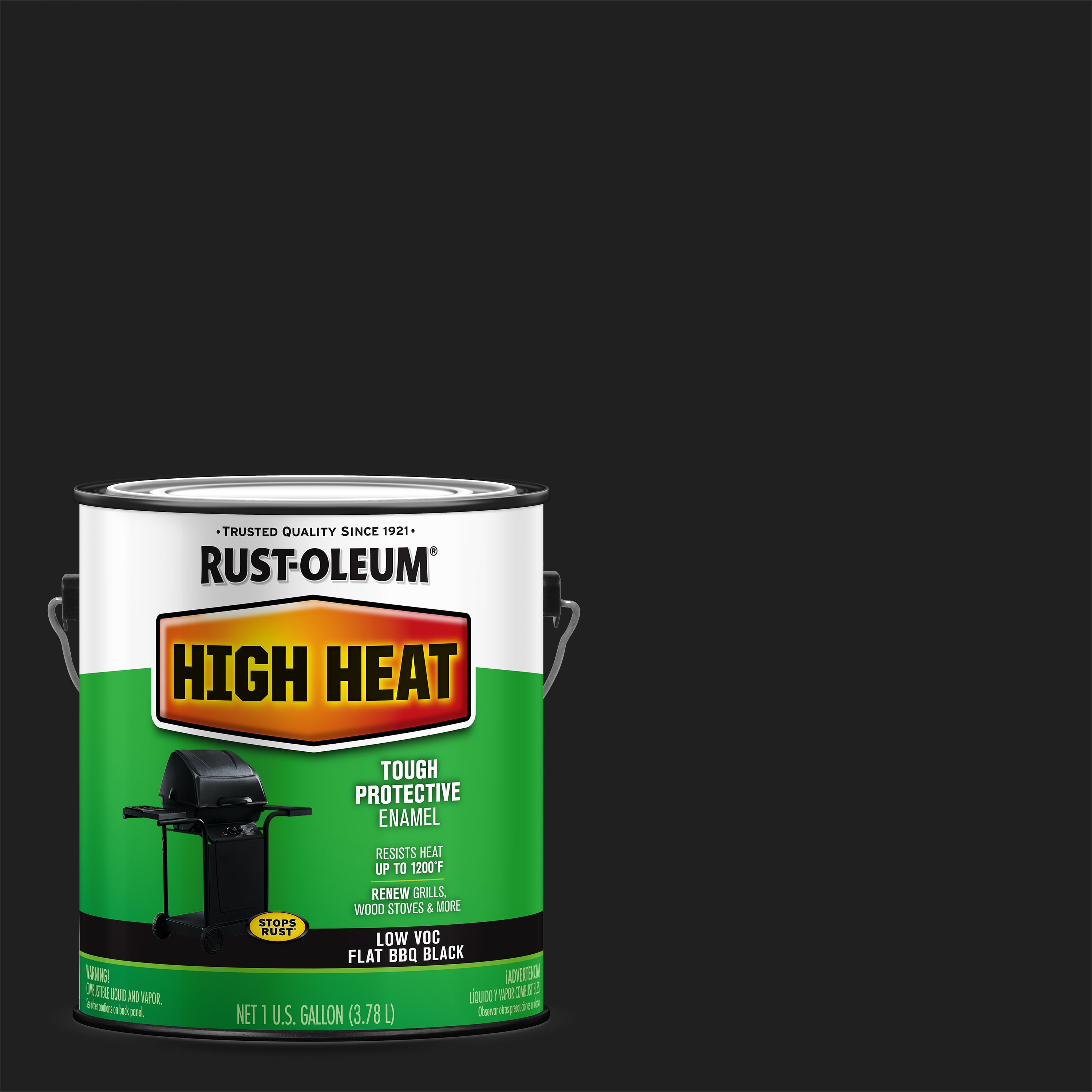 Bar-B-Que Black, Rust-Oleum Specialty Satin Low VOC High Heat Paint